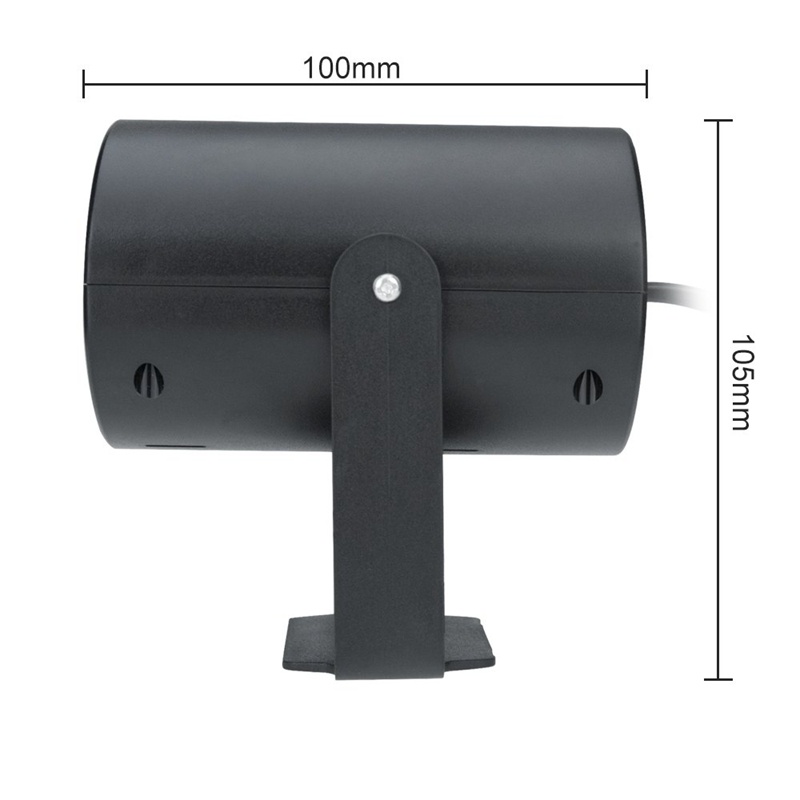 Đèn led Chiếu laser 12 Bóng Hình Bông Tuyết Màu Đen Với Phích Cắm us Trang Trí halloween