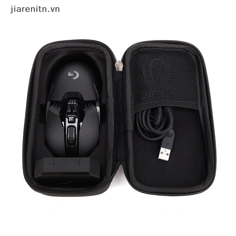 Jiarenitn hard eva mice protective case wear-resistant carrying cover storage bag for logitech g pro x superlight / g903 / g502 / g102 / g304 wireless gaming mouse vn