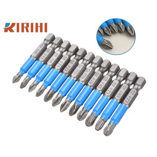 Ririhi bộ mũi tuốc nơ vít đầu lục giác đầu chéo từ tính chống trượt 12 50mm 1/4" ph1 / ph2 / ph3 / pz1 / pz2 / pz3