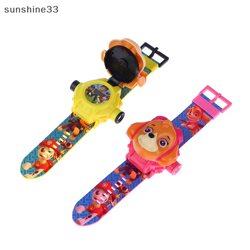 Su anime paw patrol đồng hồ kỹ thuật số chiếu 24 phong cách anime hành động hình con chó mô hình đồ chơi marshall chase kid gift n