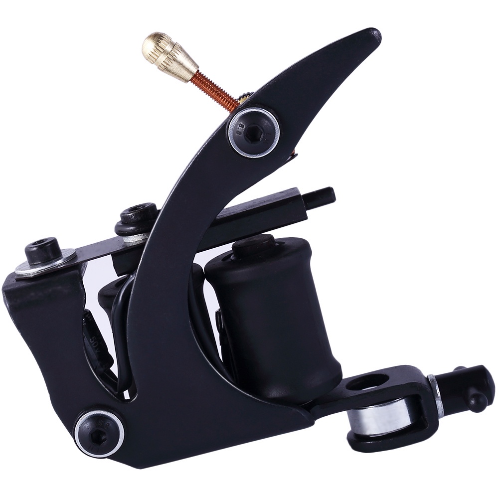 Máy xăm 1pc cho đường kẻ và bóng máy xăm quay phụ kiện hình xăm gang bọc cuộn công cụ hình xăm cho nghệ thuật cơ thể