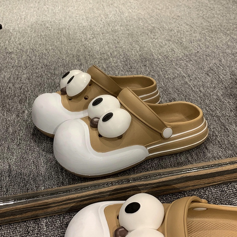 Dép Bít Mũi Chống Trượt Họa Tiết Hoạt Hình Dễ Thương Thời Trang Mùa Hè Cho Nữ