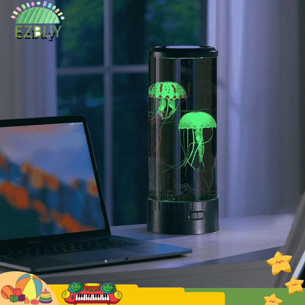Ld 1 bộ đèn sứa hỗ trợ usb thực tế trong suốt giấc ngủ thư giãn quà tặng acrylic led tưởng tượng sứa đèn hồ cá