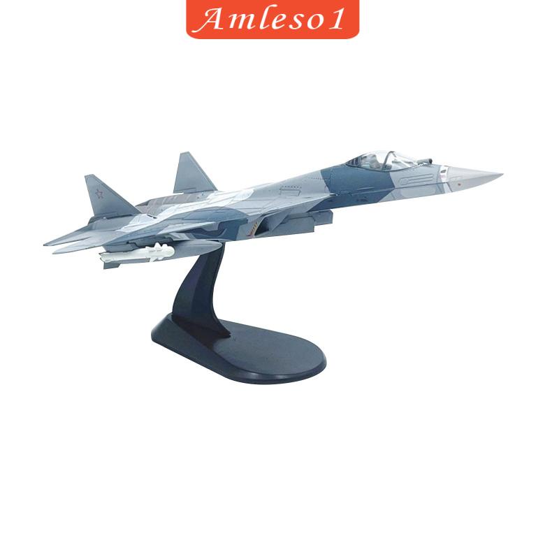 1/100 quy mô su57 máy bay chiến đấu diecast mô hình hợp kim người lớn quà tặng máy bay chi tiết cao