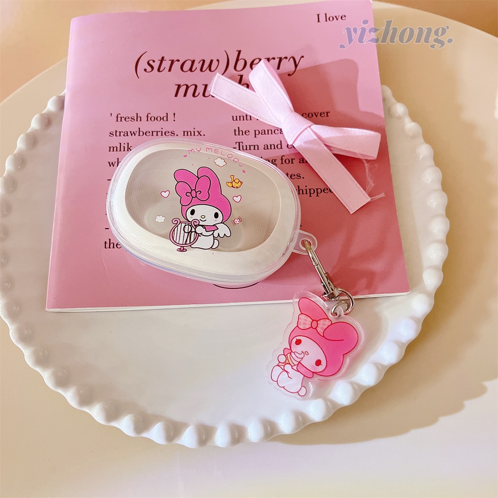 Vỏ cho baseus wm03 cute melody hello kitty stitch cinnamoroll lotso bear sailor moon tpu shockproof earphone case earbuds cover with anti-lost pendant headset vỏ bảo vệ