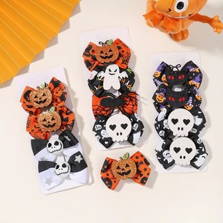 Kẹp tóc halloween girl dark spider pumpkin kẹp tóc phụ kiện tóc cho kid party barrettes