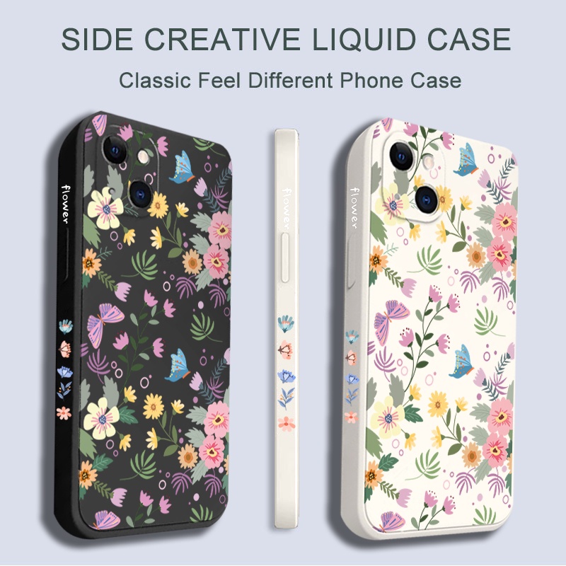 Hoa dễ thương bướm lá vỏ điện thoại cho xiaomi redmi note 12 pro plus 11s 11 10s 10 9s pro 12s poco x5 x4 x3 f5 pro redmi 10c 12c vỏ xiaomi 11t 10t 12 13 pro lite