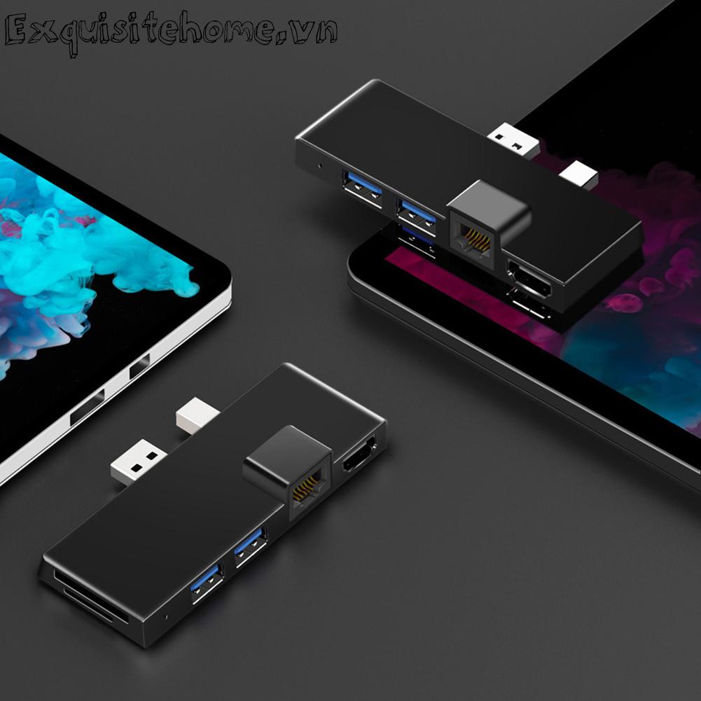 Đối với surface pro 4/5/6 docking station 6 trong 1 hub với hdmi tương thích rj45