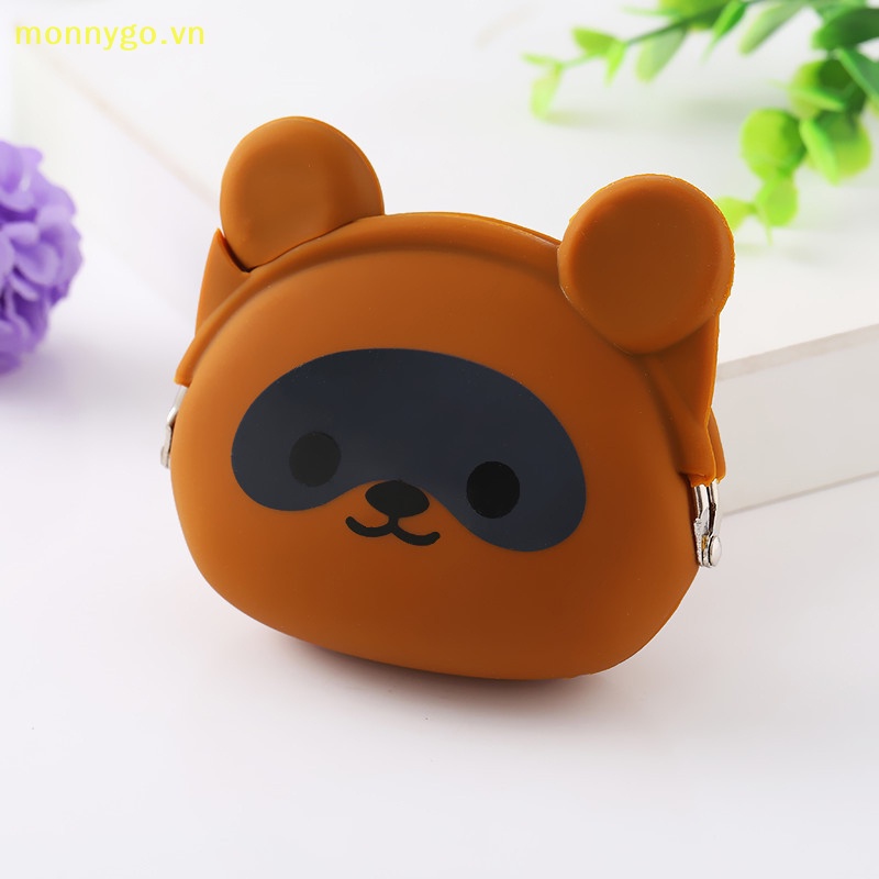 Monnygo Túi Đựng Tiền Xu / Tai Nghe mini Bằng Silicon Hình Động Vật Dễ Thương Dùng Làm Quà Tặng Cho Học Sinh vn