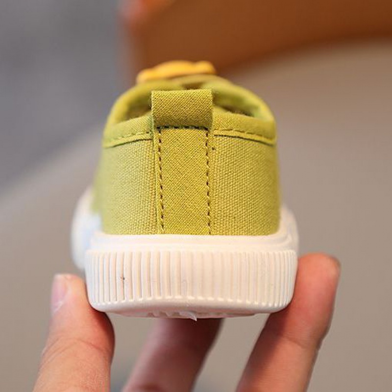 Giày Vải Canvas Đế Mềm Hai Lớp Thời Trang Mùa Thu Cho Bé Mẫu Giáo