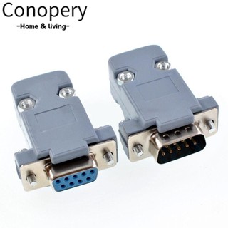 Conopery cắm kết nối d-sub db9 conopery lỗ cắm 9 chấu bảo vệ cổng com 485 với vỏ nhựa đầu cắm lỗ cắm nối tiếp rs232
