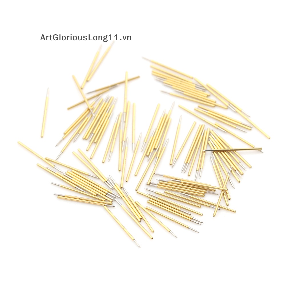 Artgloriouslong new fine 100x p50-b1 dia 0,68mm chiều dài 16mm 75g đầu dò kiểm tra áp suất lò xo pogo pin.
