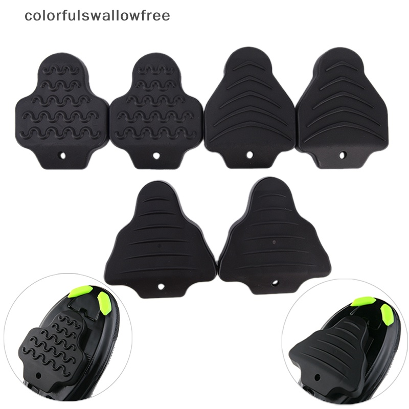 Colorfulswallowfree 1 cặp nắp đậy bằng cao su cho spd-sl / look keo / look delta system pedal cleat abc