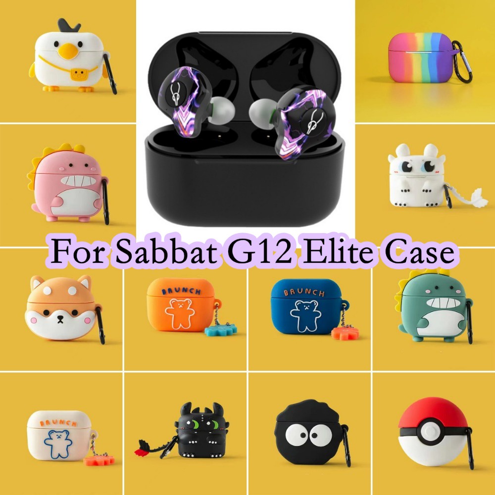 Hàng sẵn sàng! Đối với sabbat g12 elite case couple cartoon series dành cho sabbat g12 elite vỏ bọc tai nghe mềm