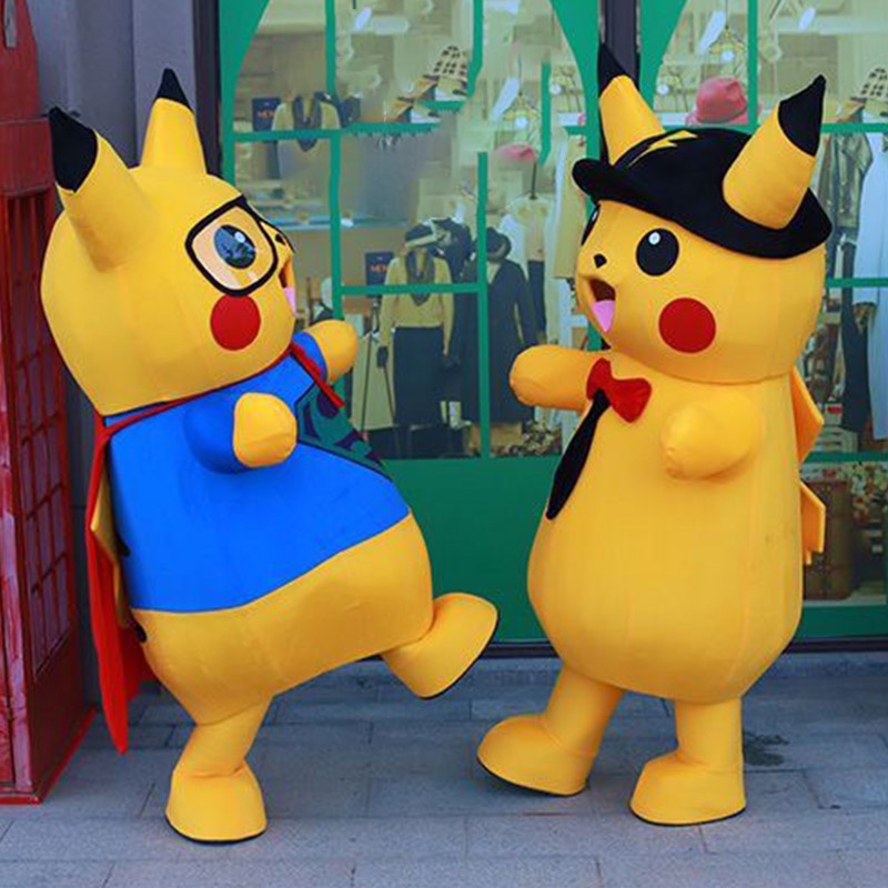 Sinransinya Bộ Đồ Hóa Trang pikachu Màu Vàng Mới Dùng Làm Đạo Cụ Biểu Diễn