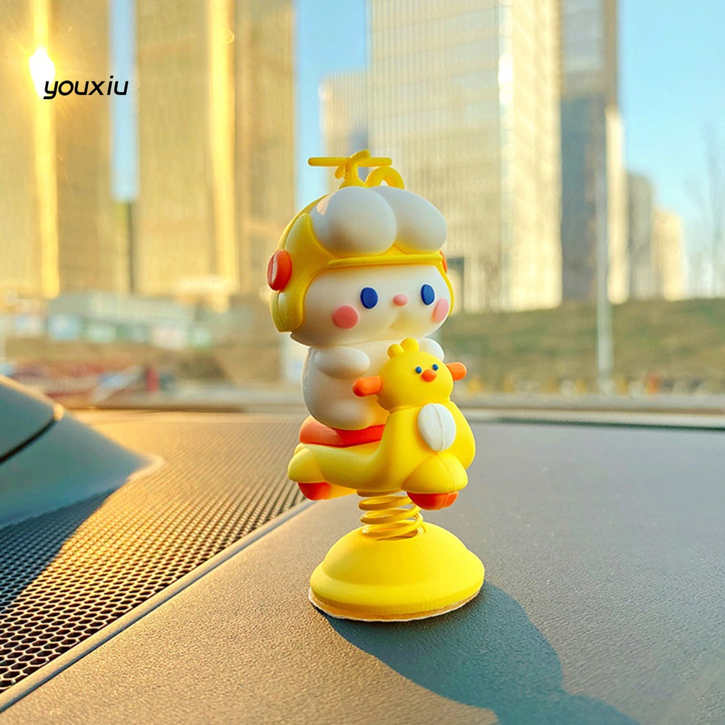 Yi * Động Vật Lắc Lư Dễ Thương Dùng Trang Trí Xe Hơi