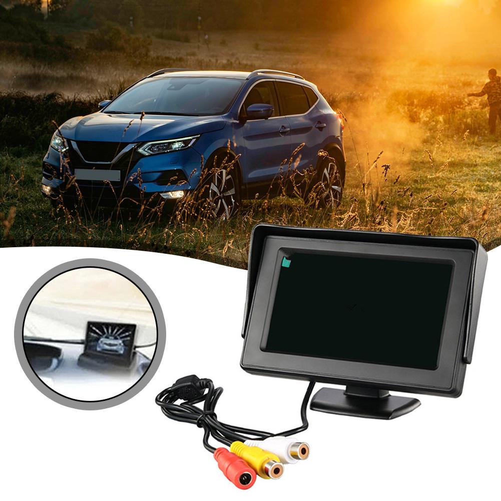 Màn hình chiếu hậu 4,3 inch ô tô camera quan sát phía sau lcd đảo chiều bộ hệ thống đỗ xe không thấm nước tầm nhìn ban đêm đảo chiều dự phòng