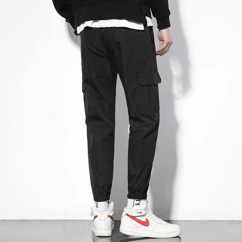 M-5xl quần chở hàng nhiều túi người đàn ông quần chở hàng quá khổ quần chở hàng thông thường thời trang quần cắt xén chất lượng cao quần chở hàng mỏng vừa vặn