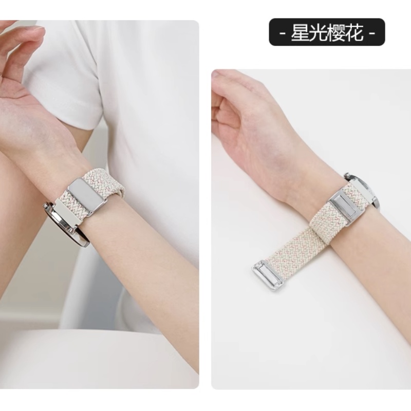 Thích hợp cho samsung galaxy watch 6 4 4 43mm 47mm 40mm 44mm dây đeo nylon dệt thích hợp cho hoạt động 2 3 dây đeo dệt thoáng khí mùa hè