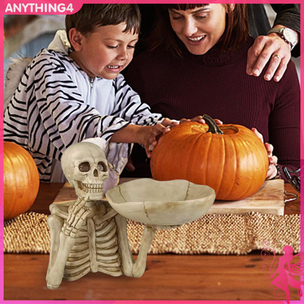 ✥14 c✥Có hàng trong hộp lưu trữ bộ xương halloween nhựa thủ công hộp lưu trữ bộ xương hộp đựng nhẫn người giữ kẹo trái cây đồ ăn nhẹ phục vụ đĩa