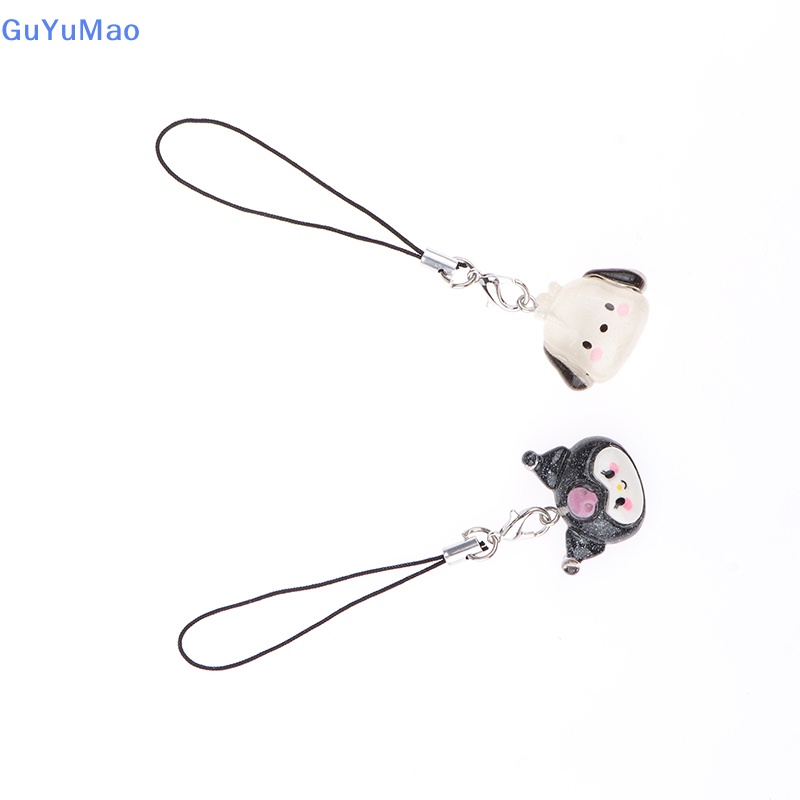 Kawaii kuromi dây buộc my melody cinnamoroll sinh viên làm đẹp điện thoại case ba lô búp bê mặt dây chuyền charm toy girls quà tặng prta