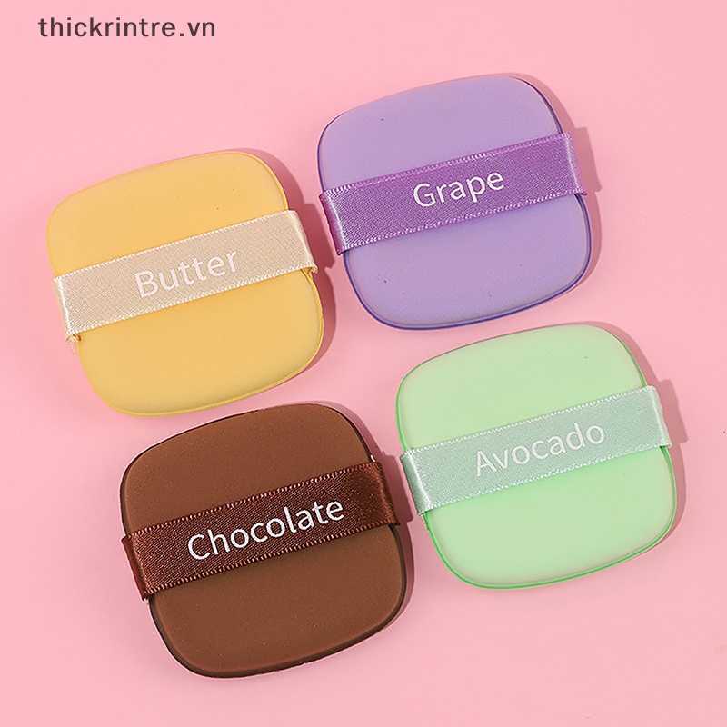 Thi trang điểm tái sử dụng đa năng ướt và khô công dụng kép puff set air cushion sponge cosmetic puff makeup tool vn