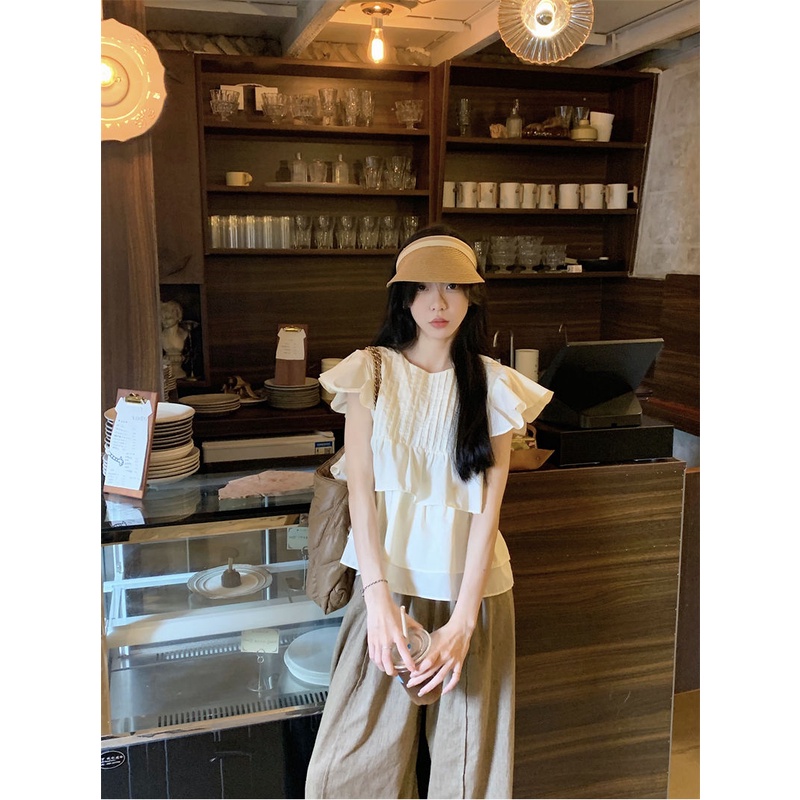 TIANLEYU Áo Croptop nữ Hở Lưng Thiết Kế Mới Quyến Rũ Thời Trang Mùa Hè Dành Cho Nữ AU0816014