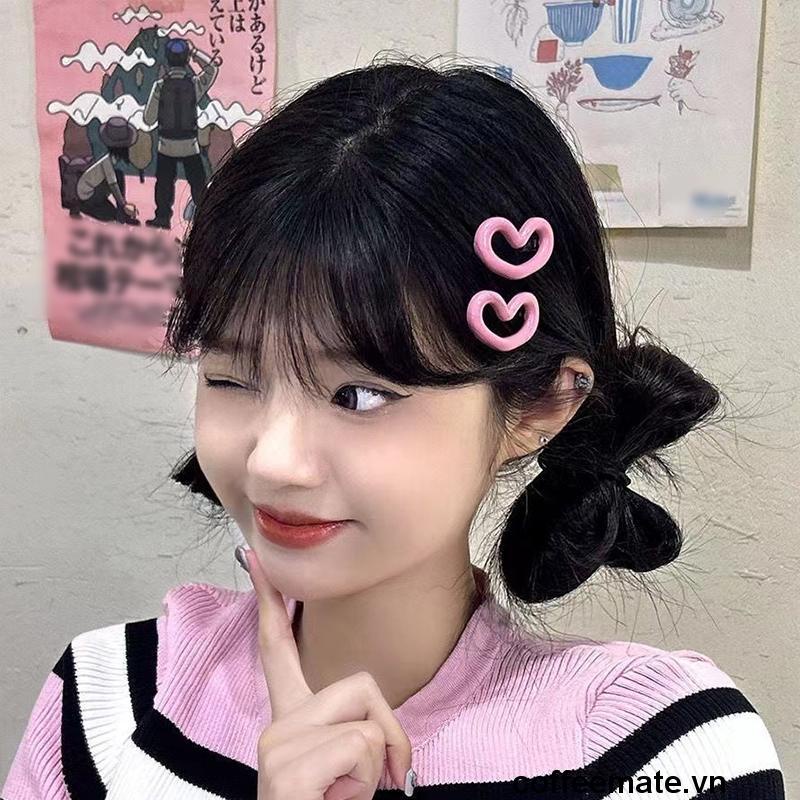 ⚡Kẹp Tóc Mái Hình Ngôi Sao và Trái Tim Dễ Thương Phong Cách Hàn Quốc Dành Cho Nữ