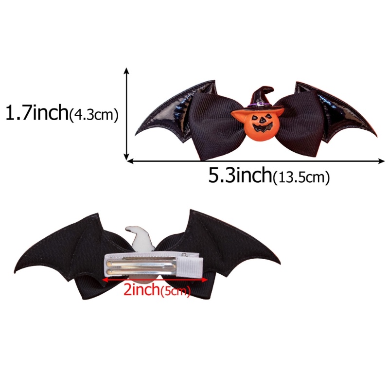 Kẹp Tóc Hình Cánh Dơi Màu Đen Phong Cách gothic Cho Nữ