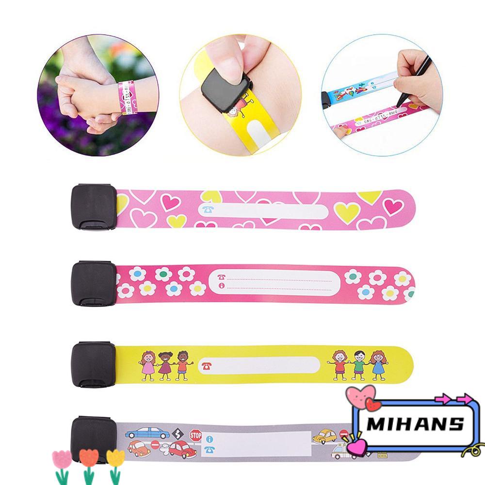 Set 12 / 8 Vòng Đeo Tay Chống Thất Lạc Có Thể Điều Chỉnh Kích Cỡ