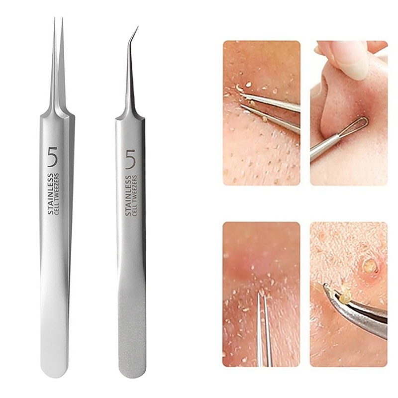 Set 4 / 8 Dụng Cụ Nặn Mụn Đầu Đen Kèm Túi Đựng Ốp dreamdiary