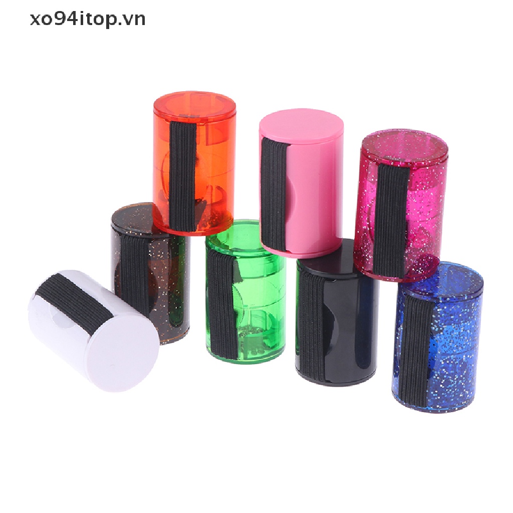 Xoitop 1 Nhẫn Đeo Ngón Tay Bằng Nhựa 8 Màu Lắc Cát Tạo Nhịp Điệu Nhạc Guitar Ukulele