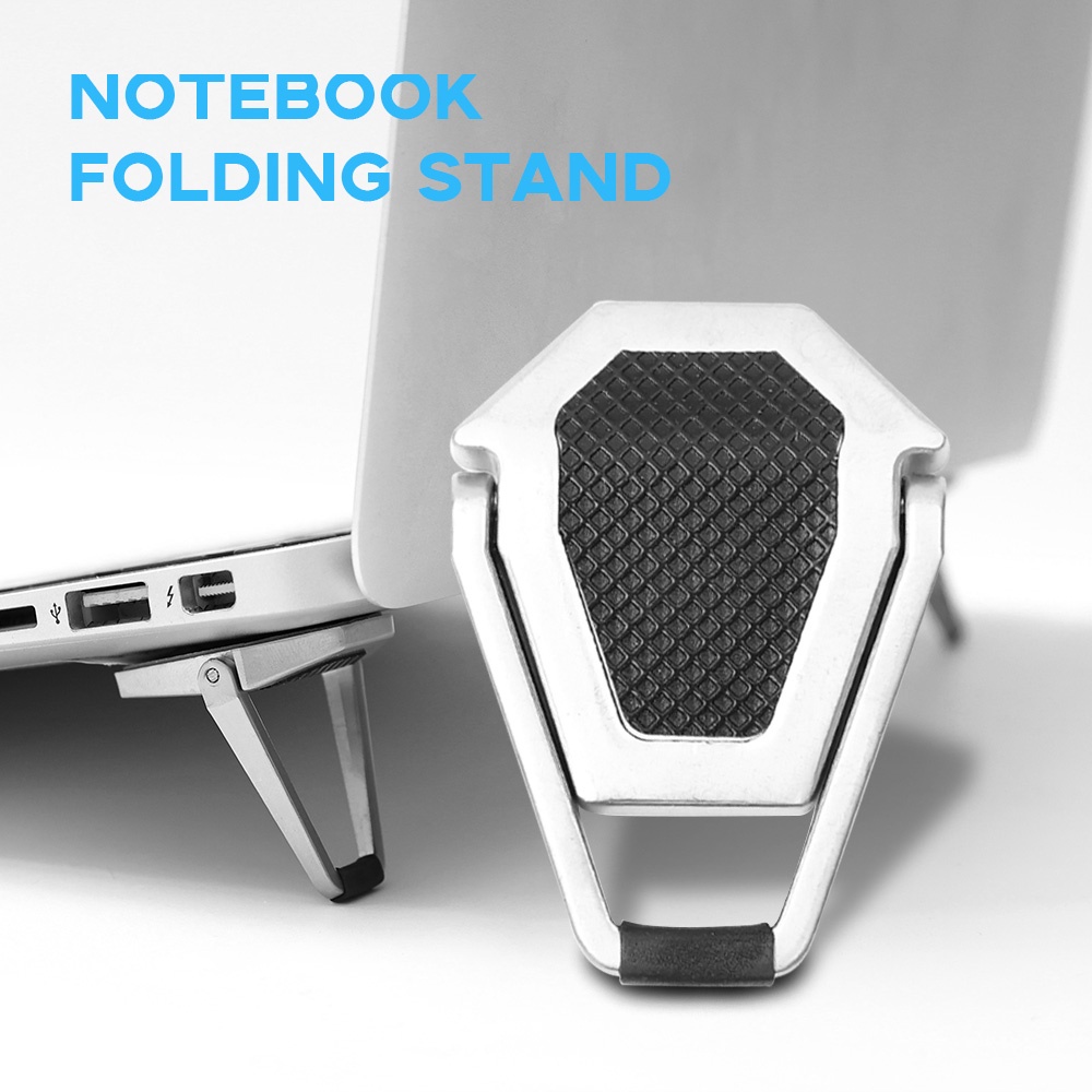Giá Đỡ Laptop Bằng Kim Loại Chống Trượt Có Thể Gập Lại Tiện Dụng Cho Macbook Pro Air Lenovo Notebook