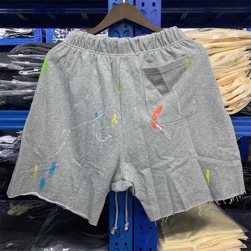 Gal-lery - D-EPT-The-The Quần Short cotton Nguyên Chất In Hình Tròn Vẽ Tay Thời Trang Xu Hướng Mới Nhất Mỹ
