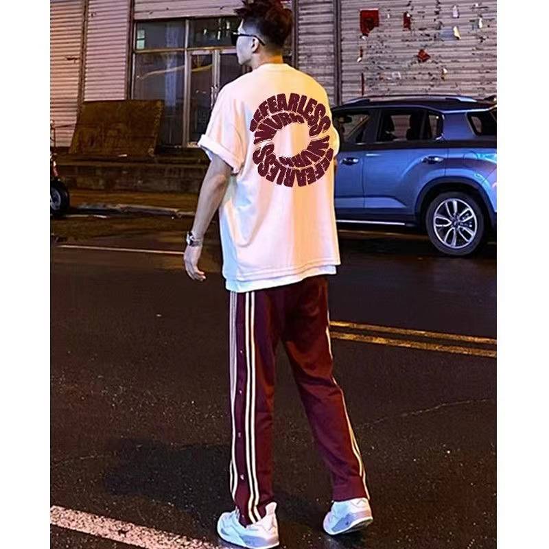 Áo thun cotton tay ngắn in hình thời trang hè retro phong cách đường phố