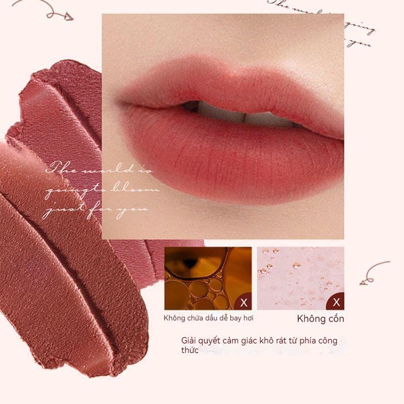 Flower Knows Son Kem Dâu Tây Rococo Mềm Mịn Như Nhung Màu Trà Sữa Nhẹ Nhàng Lâu Trôi Làm Trắng Tập Trung