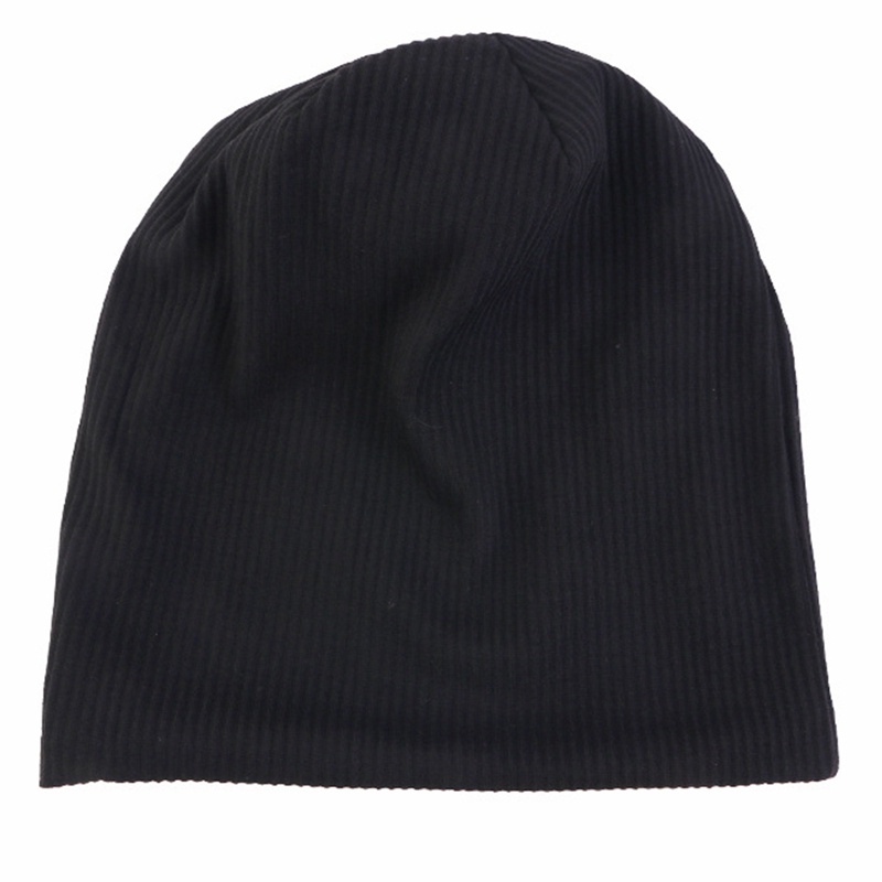 Fancy Mũ Beanie Cotton Mềm Mại Màu Trơn Chống Gió Mùa Thu Đông Phong Cách Hip Hop Cổ Điển Cho Nam