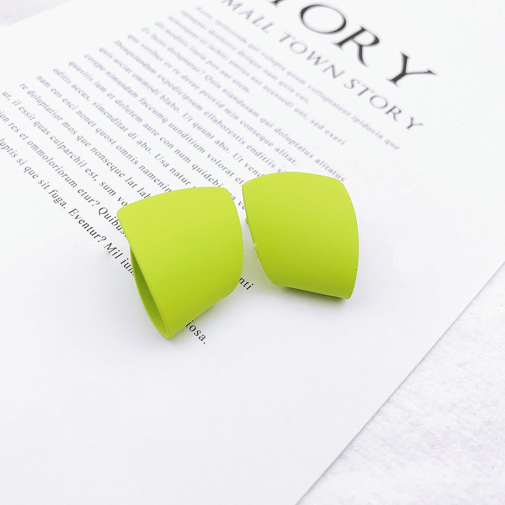 Set 2 Khuyên Tai Hình Học Nhiều Màu Sắc Thời Trang Cho Nữ