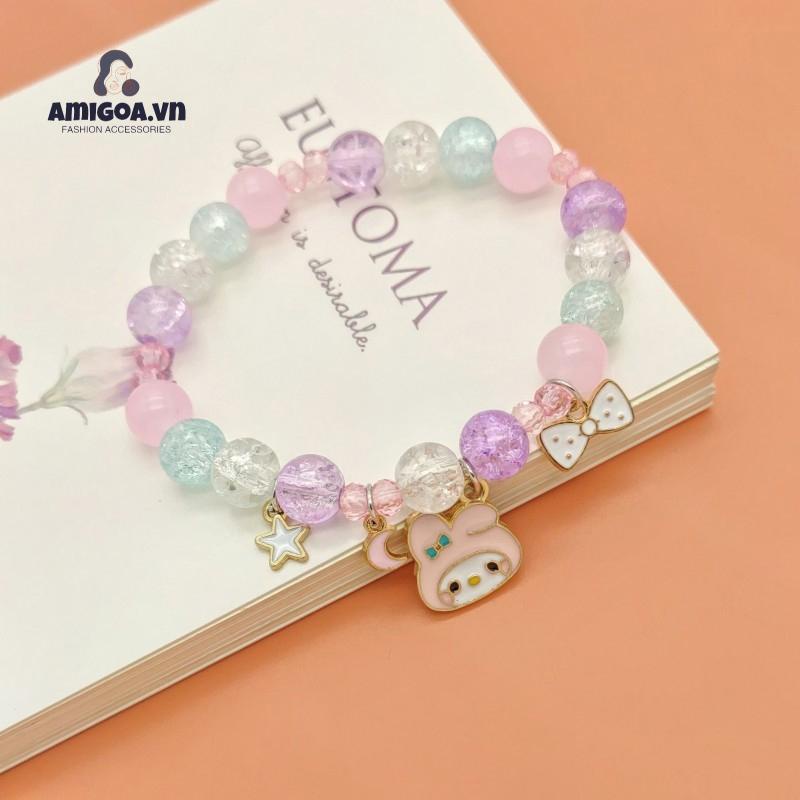 ✨✨Vòng Tay Chuỗi Hạt Nhiều Màu Hình Thỏ Hoạt Hình Dễ Thương Cho Nữ