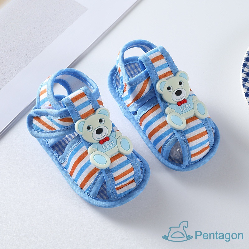 Xăng đan Tập Đi Trọng Lượng Nhẹ In Họa Tiết Hoạt Hình Mùa Hè Cho Bé 0-12 Tháng Tuổi Walkers