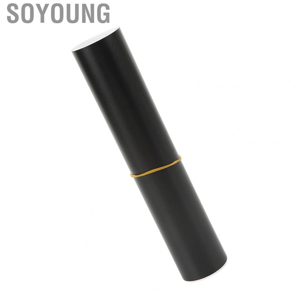Soyoung 130 X 20cm Car Windscreen Sun Strip Sticker Matte Black PVC Windshield Protection Universal