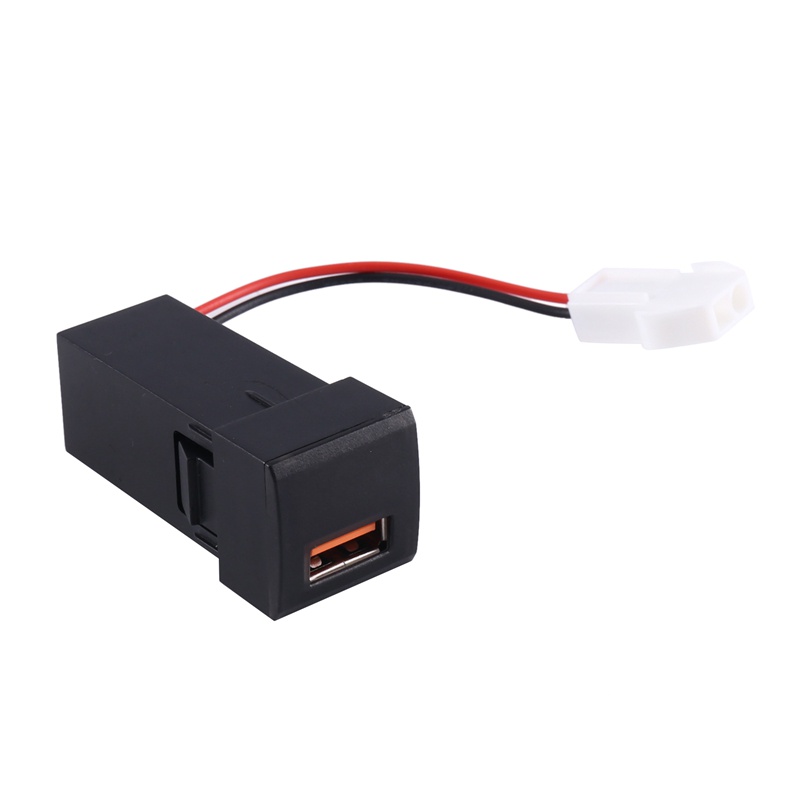 Ổ Cắm Sạc Nhanh USB 3.0 Kèm Đèn LED Hiển Thị Vôn Kế Kỹ Thuật Số Cho Xe Hơi Toyota