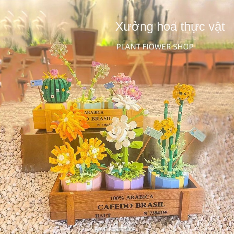 Đồ Chơi Lắp Ráp  Cây Cối Bất Tử Phong Cách Ins Thích Hợp Làm Quà Tặng Sinh Nhật Cho Bé Trai Và Bé Gái