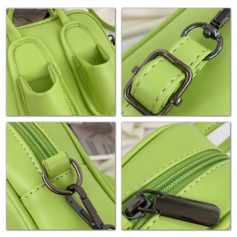 MISCHA Túi Đeo Chéo Vai Hình Vuông Nhỏ Màu Trơn Thiết Kế Di Động Mới Cho Nữ