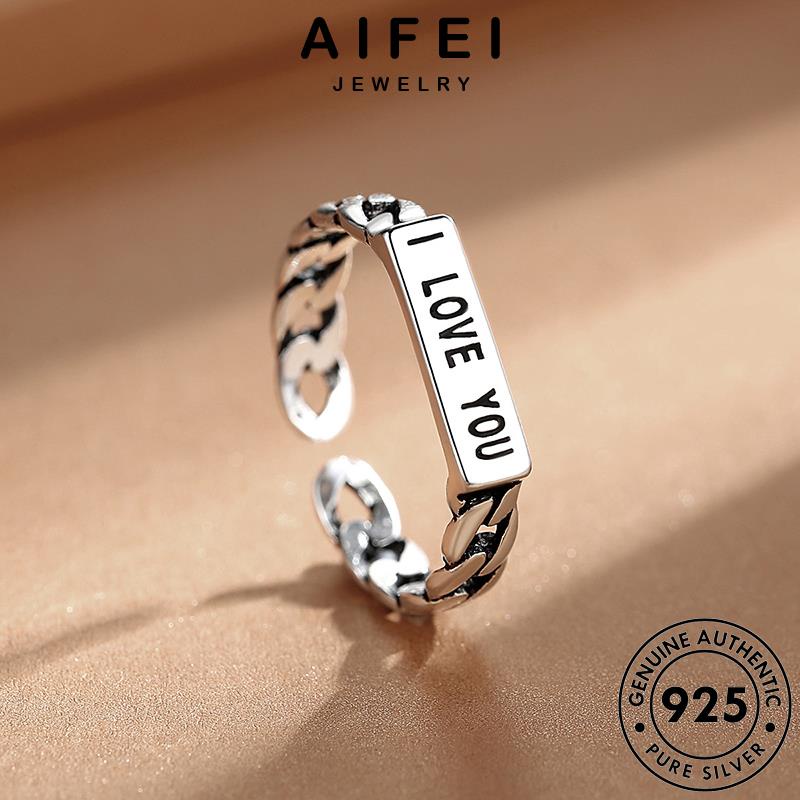 AIFEI JEWELRY nữ nhẫn yêu nguyên trang retro 925 em hàn bản sức phụ kiện quốc thật thời bạc R174