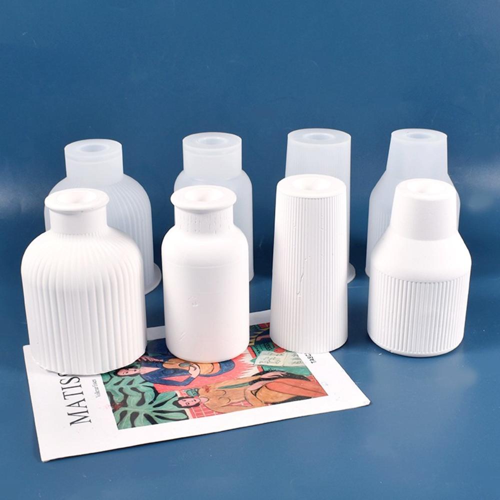 Khuôn Silicone Làm Chậu Hoa Epoxy Sáng Tạo DIY