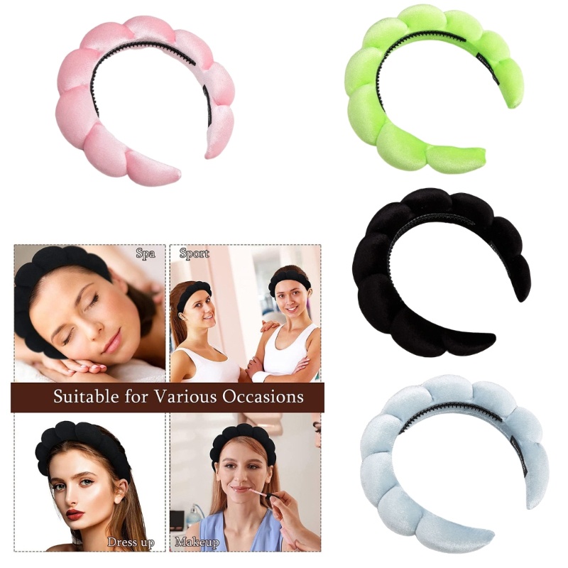 Băng Đô Rửa Mặt / Trang Điểm Bằng Bọt Biển