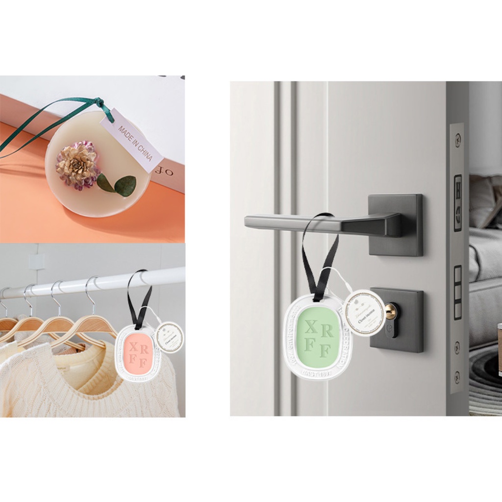 [Nâng Cấp] Hạt Sáp Gypsum Thơm Treo Xe Hơi / Tủ Quần Áo Khử Mùi Hương Thơm Lâu Phai Quà Tặng