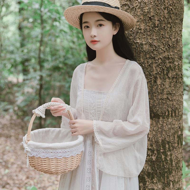 Áo Khoác Cardigan Chiffon Mỏng Chống Nắng Phong Cách Hàn Quốc Thời Trang Mùa Hè Cho Nữ 2023 0759