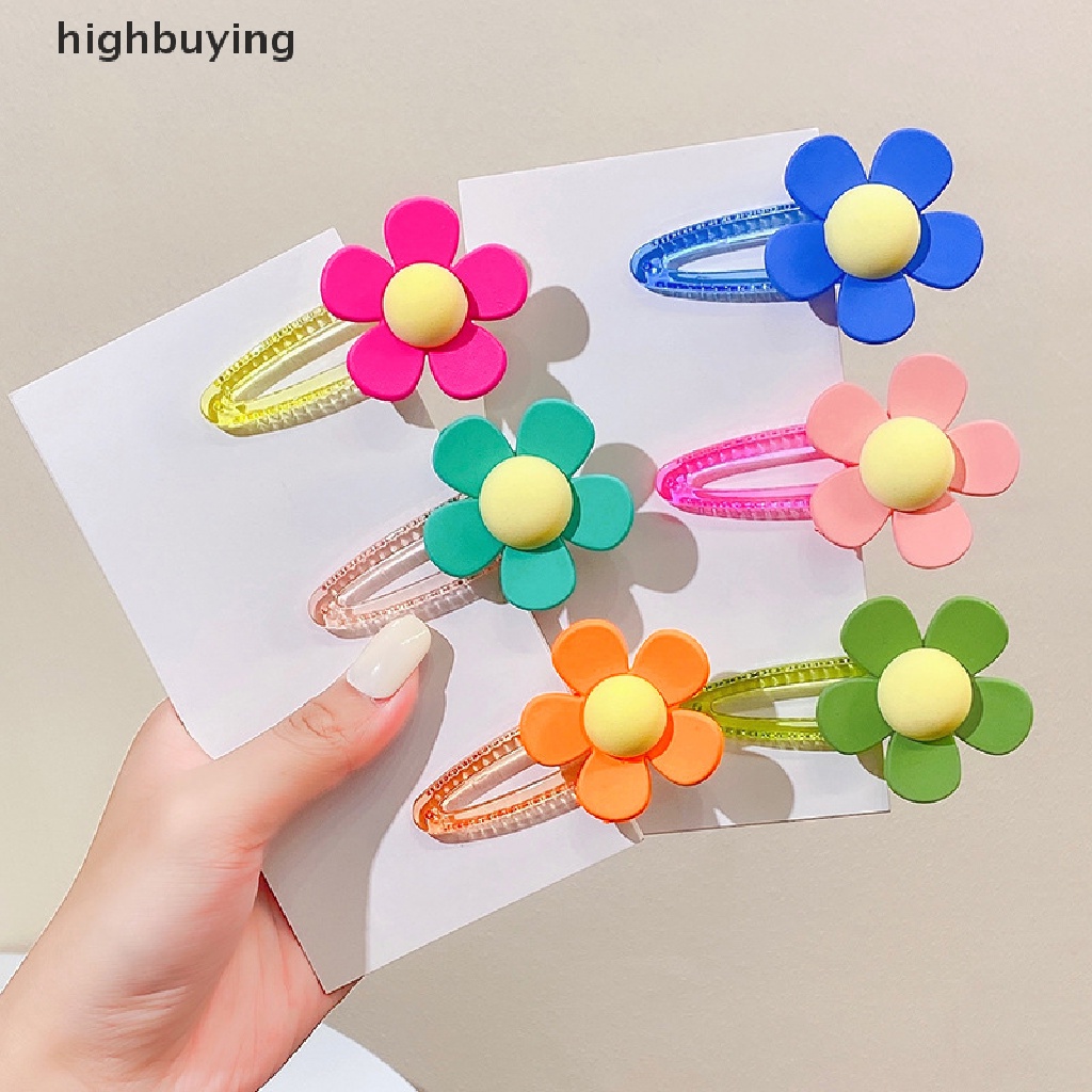 Kẹp Tóc Hình Bông Hoa Màu Sắc Ngọt Ngào Cho Nữ